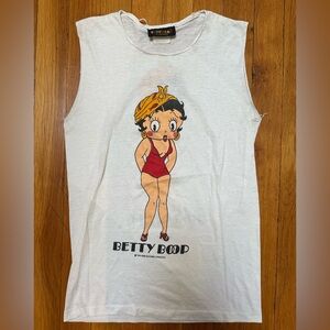 Vintage 80’s Betty Boop Cartoon Graphic Double Sided Everywear T-Shirt
